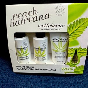 WELLPHORIA Kit Shampoo-Conditioner-Hair masque-scalp oil. NIB